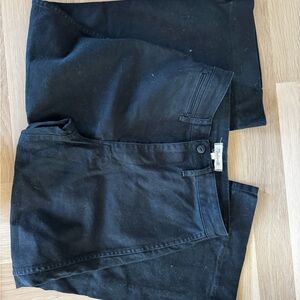Madewell Wide crop Black Pants